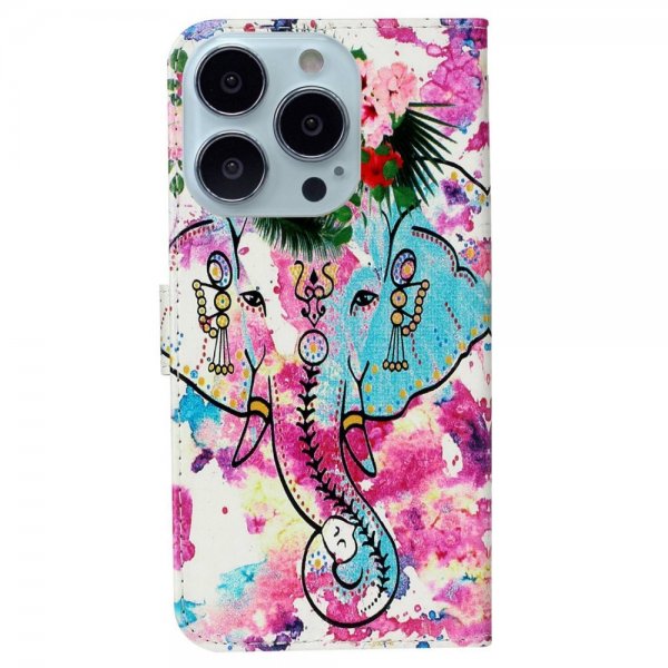 iPhone 15 Pro Etui Motiv Elefantmønster
