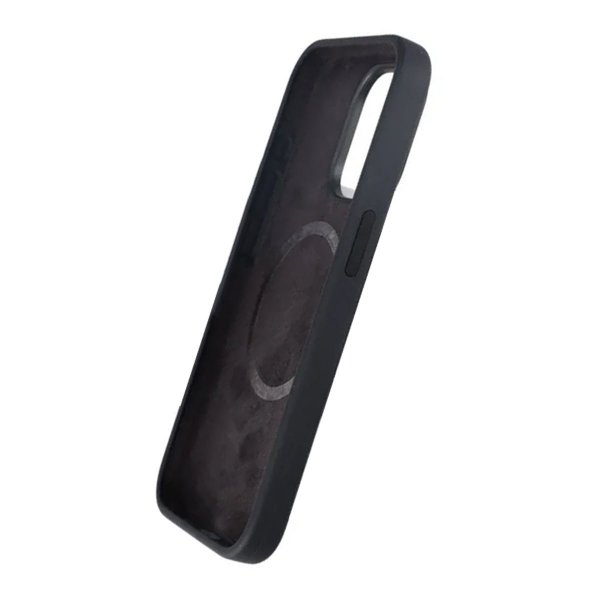 iPhone 15 Pro Max Deksel Silikon MagSafe Svart