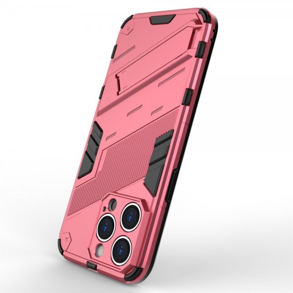 iPhone 15 Pro Max Deksel med Stativ Magenta