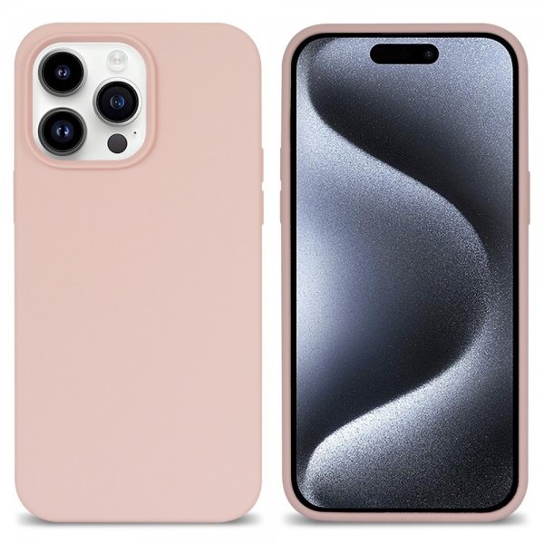 iPhone 15 Pro Max Deksel Silikon Lyserosa