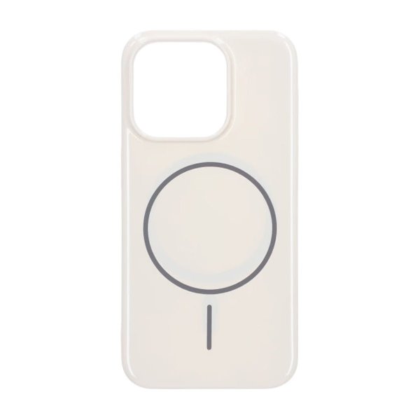 iPhone 15 Pro Deksel TPU MagSafe Glatt Hvit