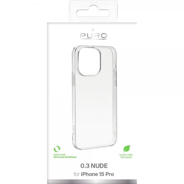 iPhone 15 Pro Deksel Nude Transparent