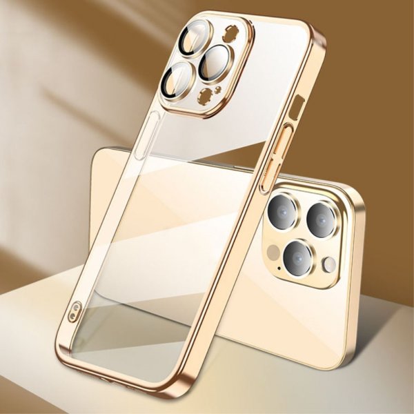 iPhone 15 Pro Deksel Belagt Kant Gull