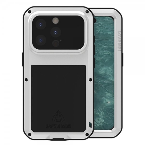 iPhone 15 Pro Deksel Powerful Case Sølv