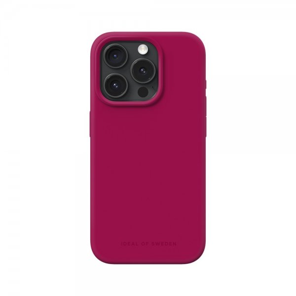 iPhone 15 Pro Deksel Silicone Case MagSafe Magenta