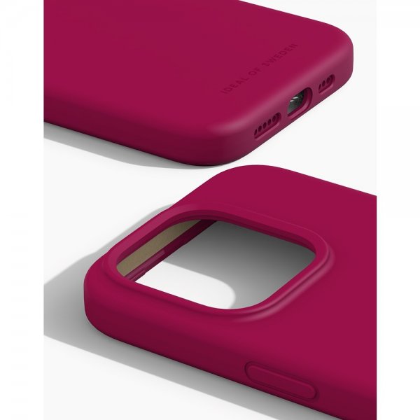 iPhone 15 Pro Deksel Silicone Case MagSafe Magenta