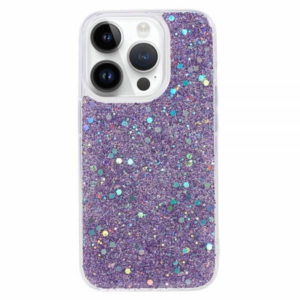 iPhone 15 Pro Deksel Sparkle Series Lilac Purple