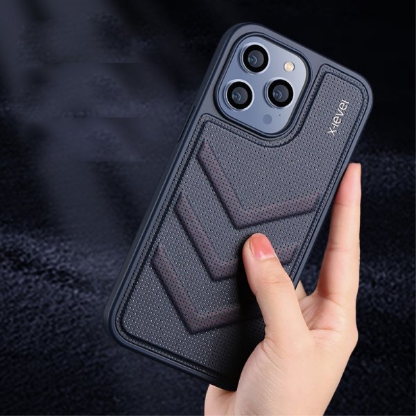 iPhone 15 Pro Deksel V-shape Blå