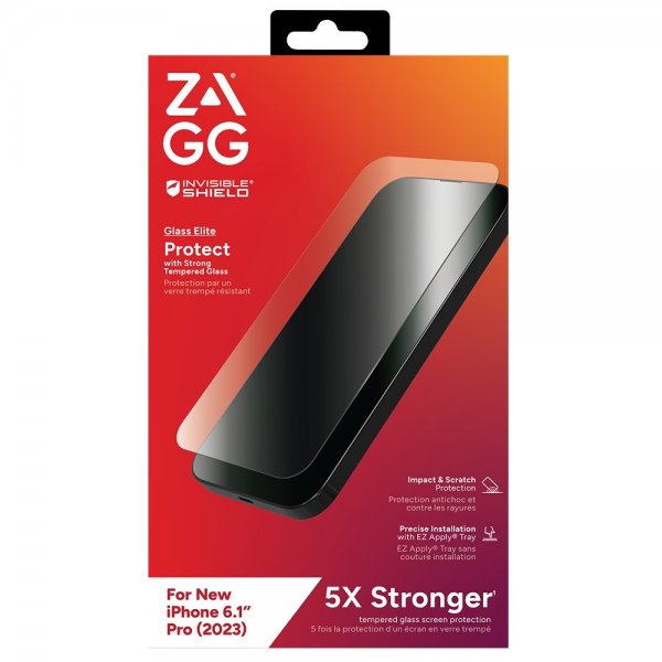 iPhone 15 Pro Skjermbeskytter Glass Elite