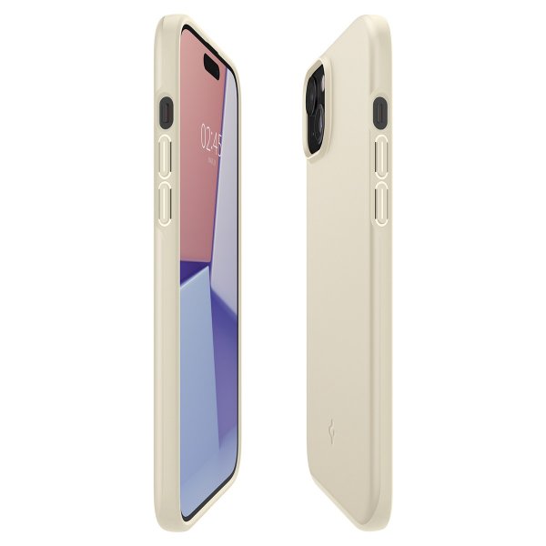 iPhone 15 Deksel Thin Fit Mute Beige