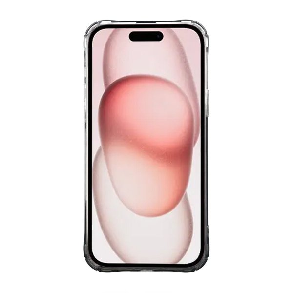 iPhone 15 Deksel Kortholder Støtsikker Svart