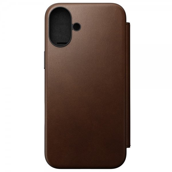 iPhone 16 Plus Etui Modern Leather Folio Brun