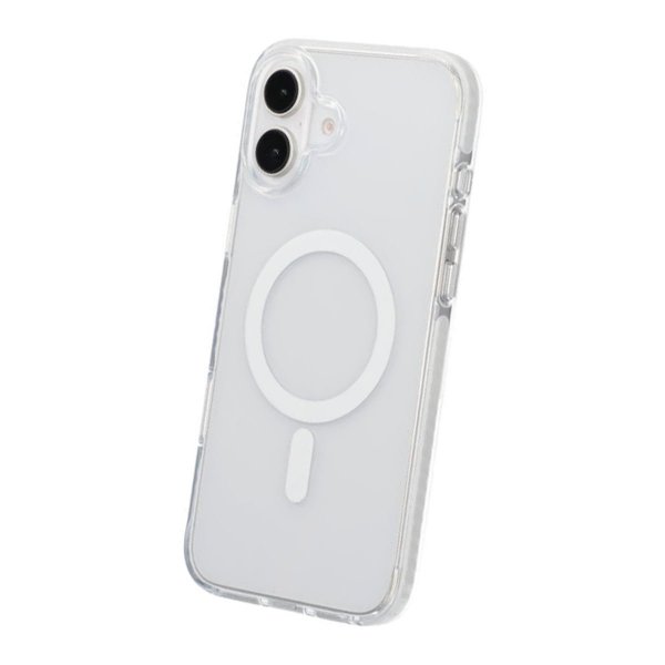 iPhone 16 Plus Deksel Støtsikker MagSafe Hvit
