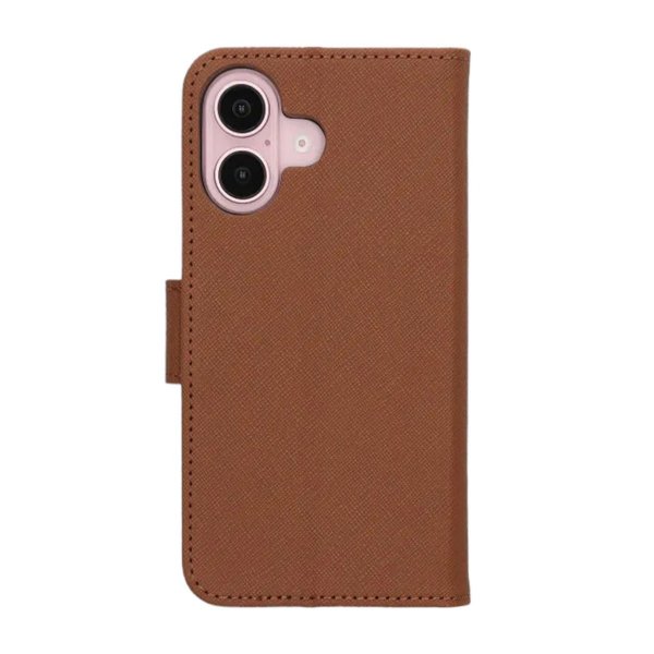 iPhone 16 Plus Etui med Stativ Brun