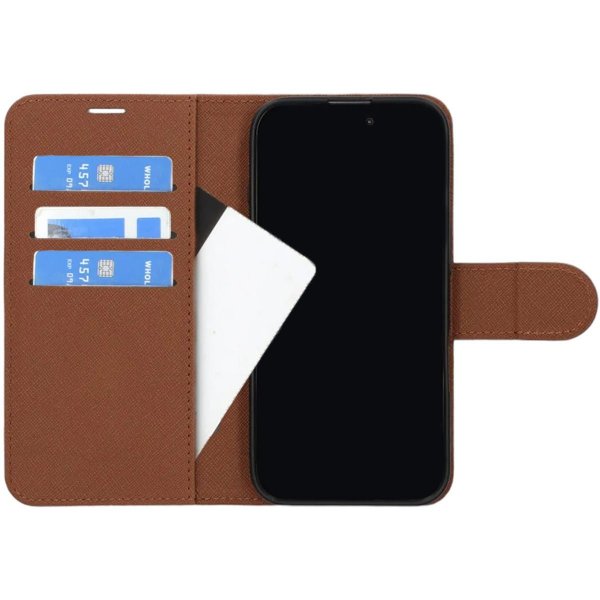 iPhone 16 Plus Etui med Stativ Brun