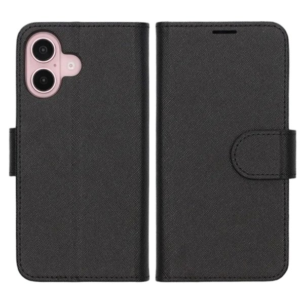 iPhone 16 Plus Etui med Stativ Svart