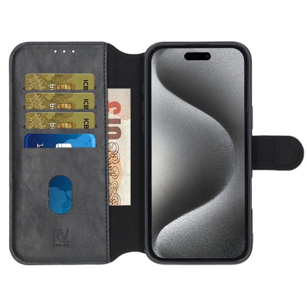 iPhone 16 Plus Etui 4 Kortlomme MagSafe Svart