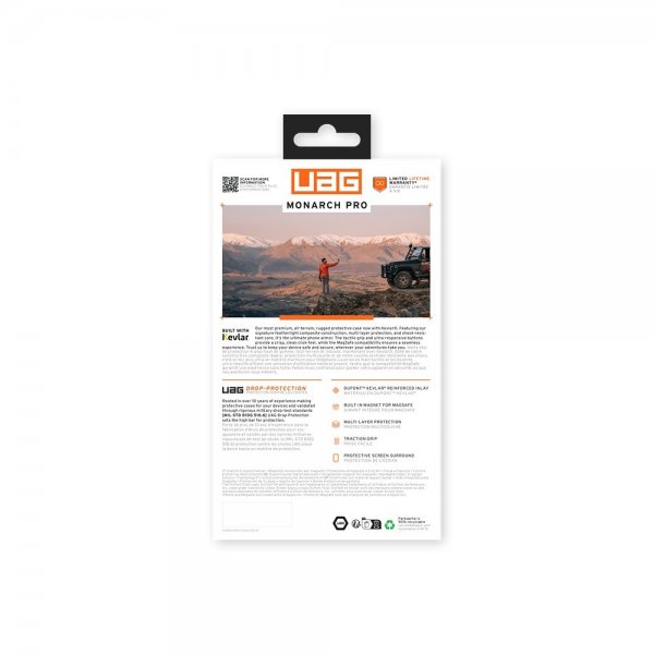 iPhone 16 Plus Deksel Monarch Pro Kevlar MagSafe Svart