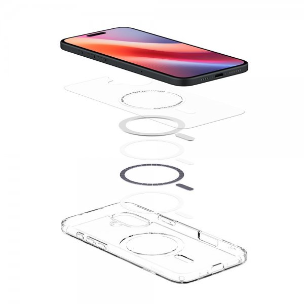 iPhone 16 Plus Deksel Ultra Hybrid MagFit Hvit