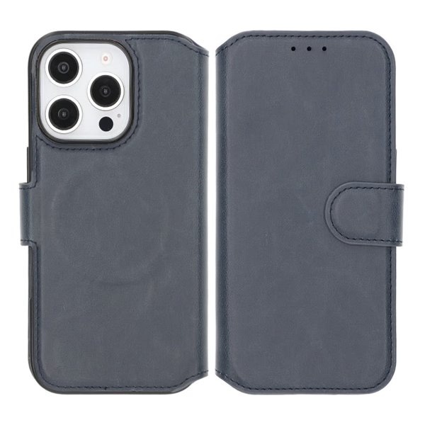 iPhone 16 Pro Max Etui 4 Kortlomme MagSafe Blå