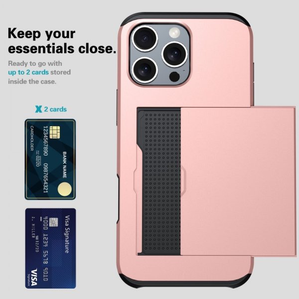 iPhone 16 Pro Max Deksel Card Slide Grå