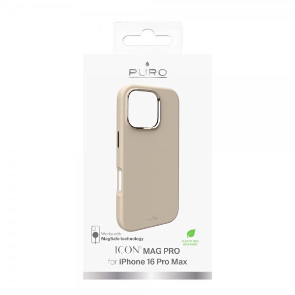 iPhone 16 Pro Max Deksel ICON Mag Pro Beige