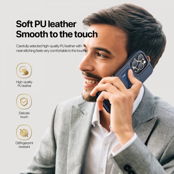 iPhone 16 Pro Max Deksel Rafi II Series MagSafe Blå