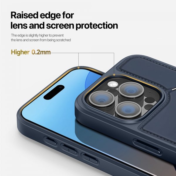 iPhone 16 Pro Max Deksel Rafi II Series MagSafe Blå