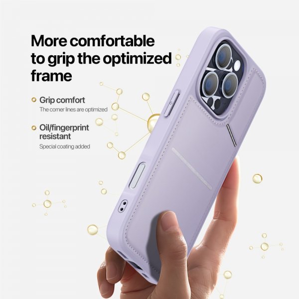 iPhone 16 Pro Max Deksel Rafi II Series MagSafe Lilla
