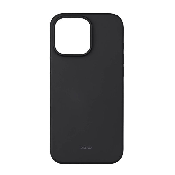 iPhone 16 Pro Max Deksel Silicone Touch Svart
