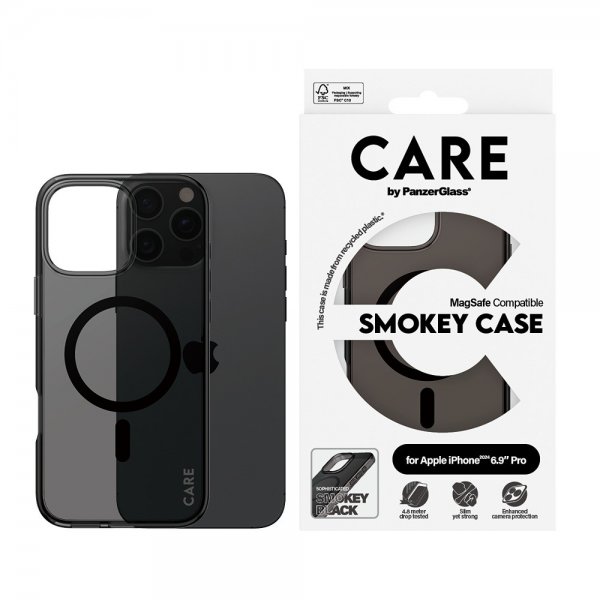 iPhone 16 Pro Max Deksel Smokey MagSafe Svart