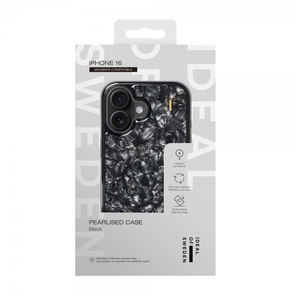 iPhone 16 Deksel Pearlised Case MagSafe Svart