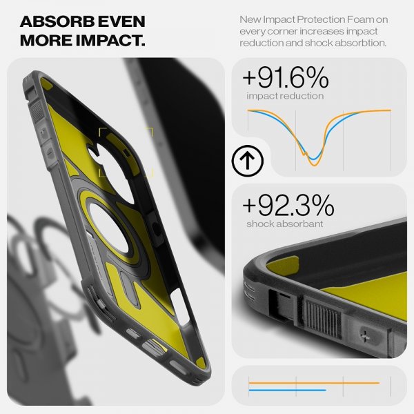 iPhone 16 Deksel Tough Armor MagFit Frost Black