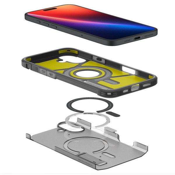 iPhone 16 Deksel Tough Armor MagFit Frost Black