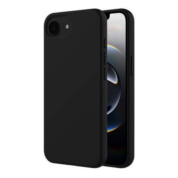 iPhone 16e/17e Deksel Silikon Svart