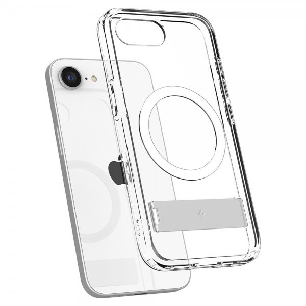 iPhone 16e/17e Deksel Ultra Hybrid S MagFit Clear White
