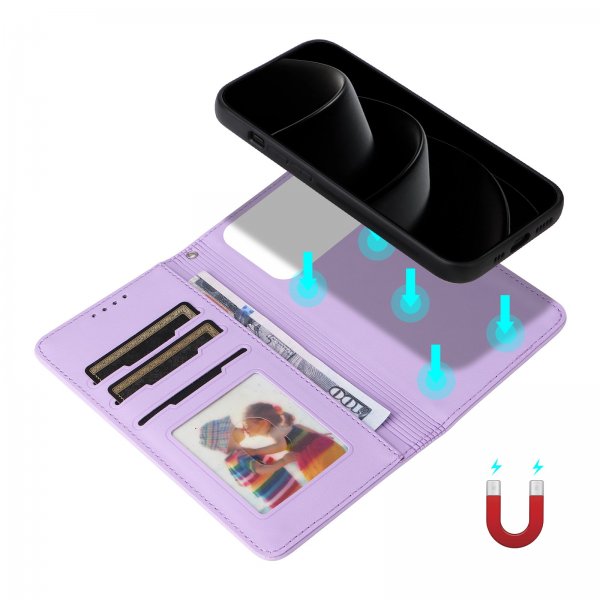 iPhone 17 Pro Max Etui Avtagbart Deksel 005 Lilla