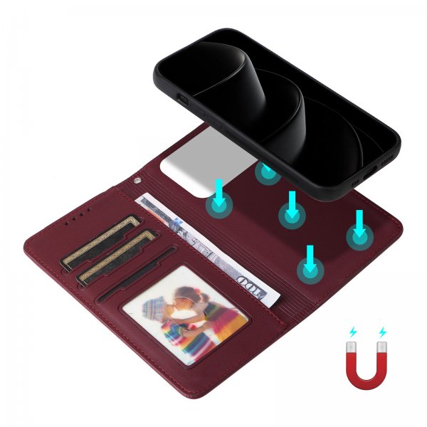 iPhone 17 Pro Max Etui Avtagbart Deksel 005 Rød