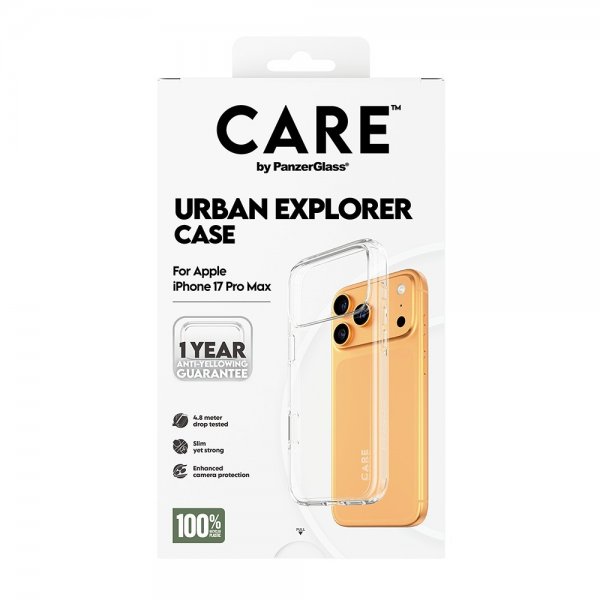 iPhone 17 Pro Max Deksel Urban Explorer Transparent