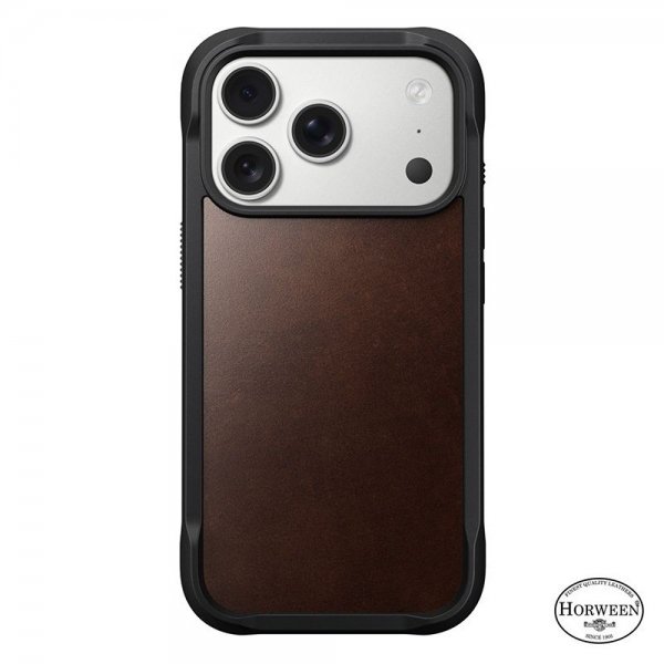 iPhone 17 Pro Deksel Modern Leather Case Horween Rustic Brown