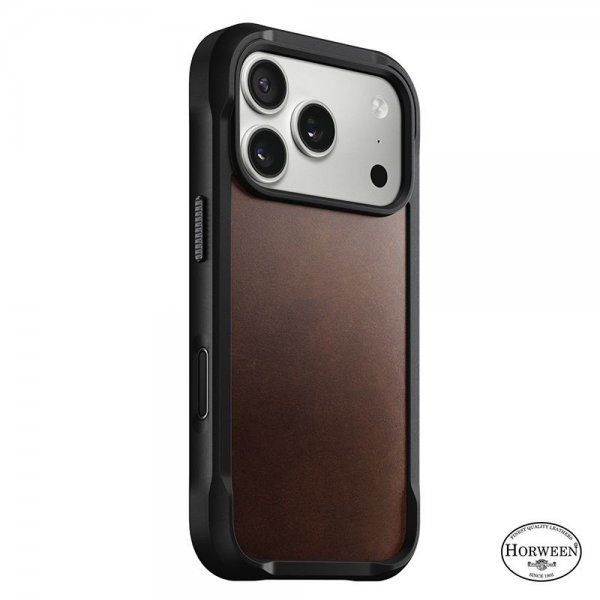iPhone 17 Pro Deksel Modern Leather Case Horween Rustic Brown