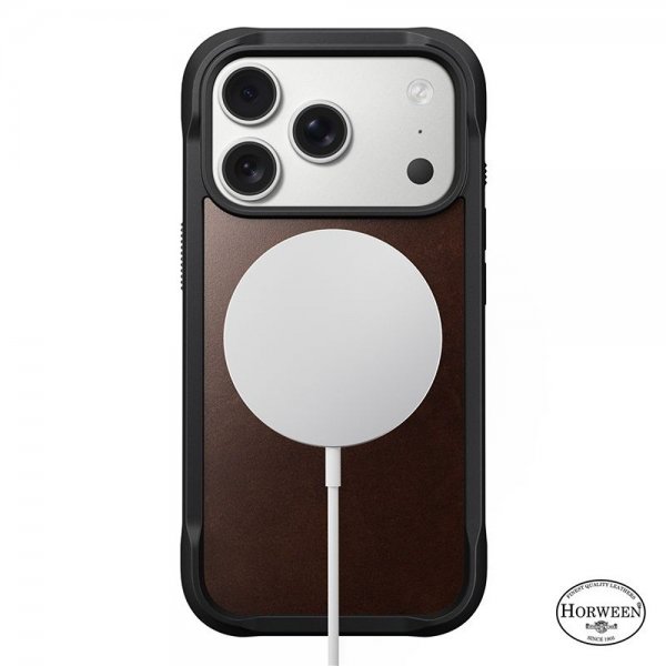 iPhone 17 Pro Deksel Modern Leather Case Horween Rustic Brown