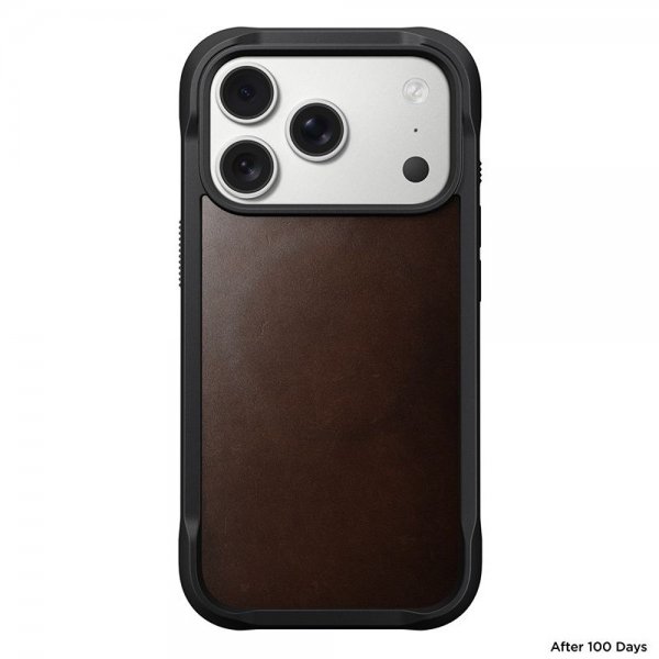 iPhone 17 Pro Deksel Modern Leather Case Horween Rustic Brown