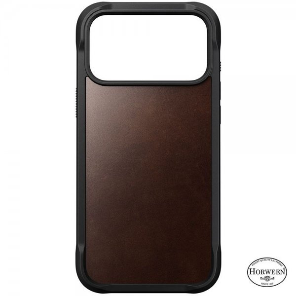 iPhone 17 Pro Deksel Modern Leather Case Horween Rustic Brown