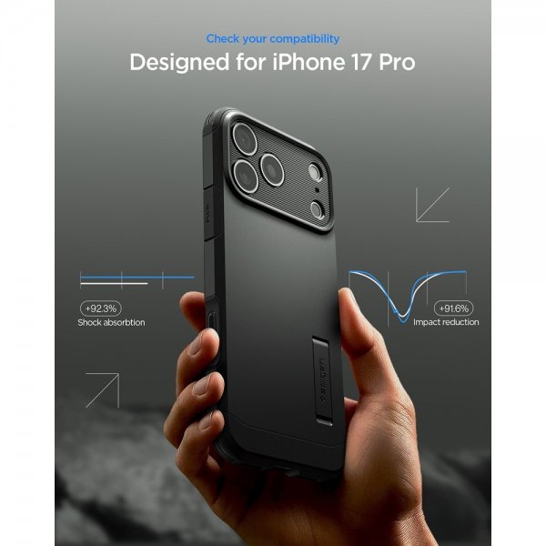 iPhone 17 Pro Deksel Tough Armor T MagFit Svart