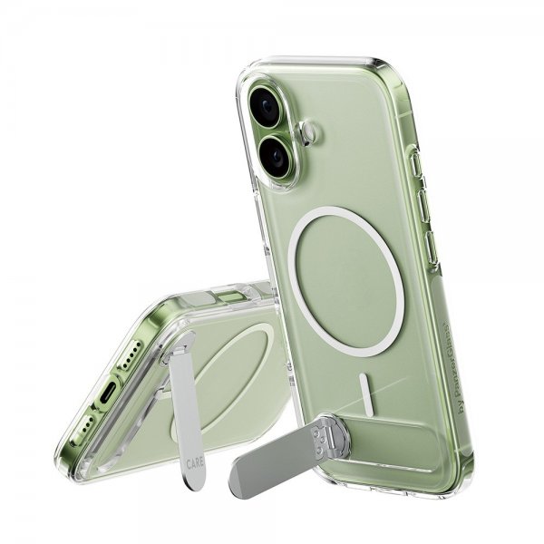 iPhone 17 Deksel Kickstand MagSafe Transparent