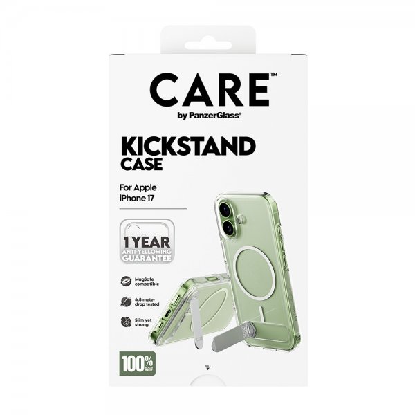 iPhone 17 Deksel Kickstand MagSafe Transparent