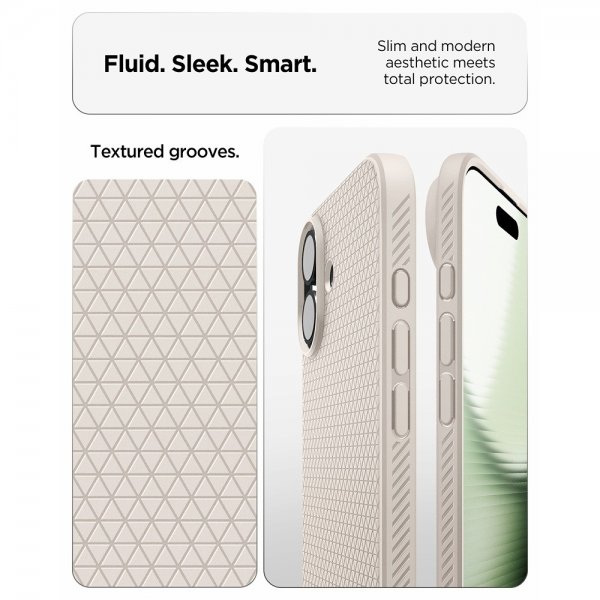 iPhone 17 Deksel Liquid Air Natural Titanium