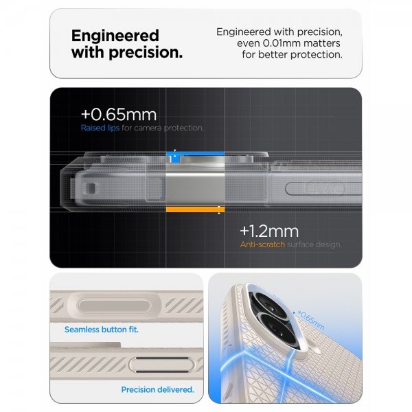 iPhone 17 Deksel Liquid Air Natural Titanium