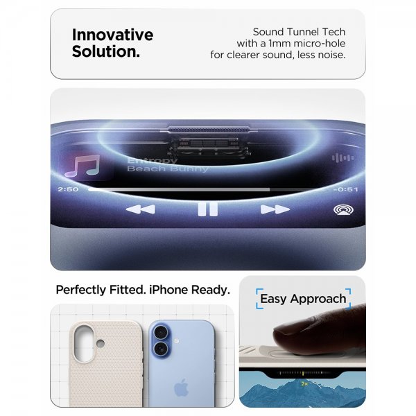iPhone 17 Deksel Liquid Air Natural Titanium